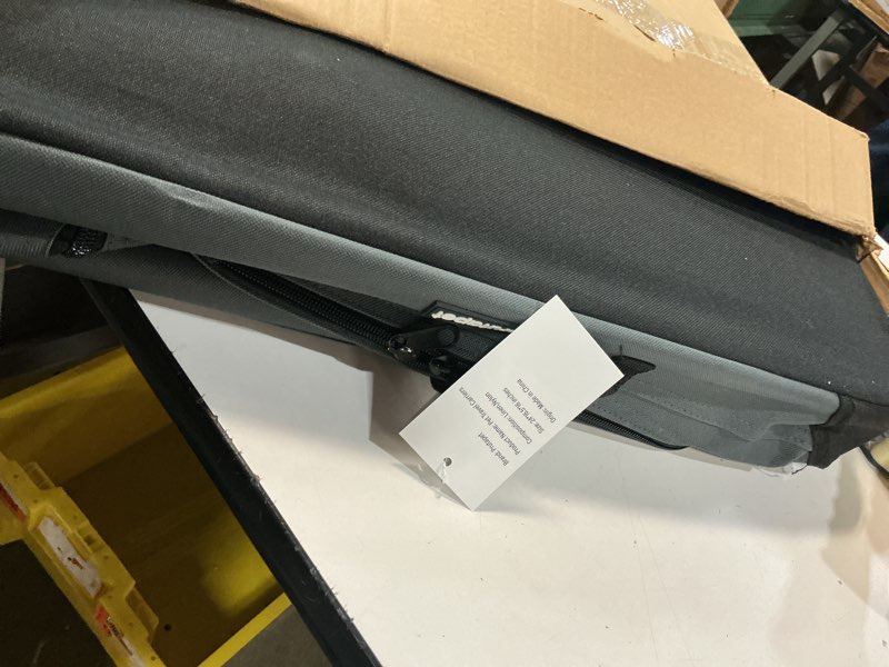 Condition photo showing Good Condition for large cat carrier 24"x16.5"x16.5" portable dog crate for small medium dogs collapsible traveling pet crate with collapsible bowl 24"x16.5"x16.5" (no litter box) grey