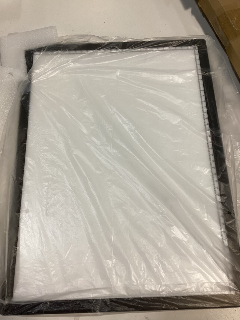 Condition photo showing Good Condition for a2 light pad - 26"x19", 10000+ lux super bright 10 levels/stepless dimming 3 colors art light board extra large with ul adapter for diamond painting, tracing, drawing, sketching - aluminum frame a2-3color