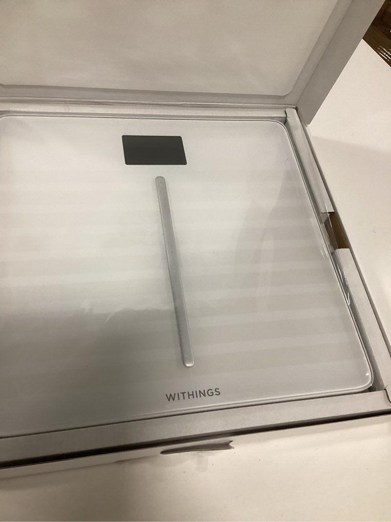 Condition photo showing New/Like New for WITHINGS Body Comp WLAN Smart Scales with Full Body Analysis Including Fat Content, Muscle Mass, Bone Density, Visceral Fat, Digital Personal Scales/Body Fat Scales with Bluetooth