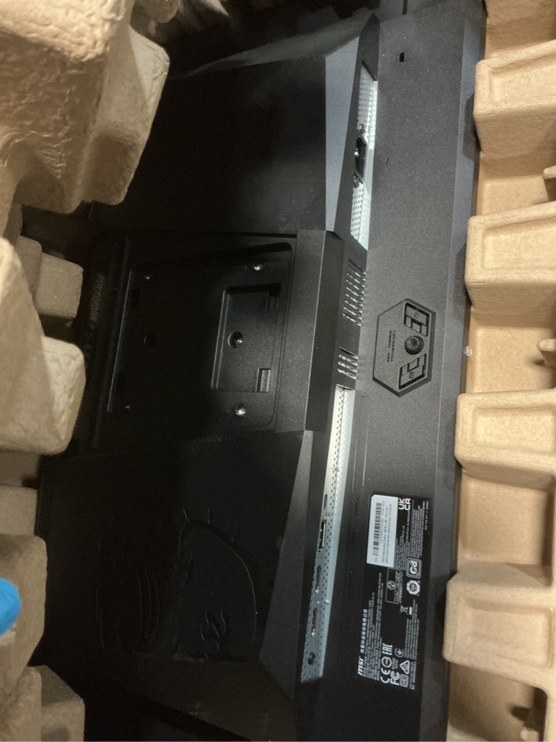 Condition photo showing Working Condition Verified for msi MAG 272UP QD-OLED X24 26.5-inch 3840 x 2160 (UHD) Gaming Monitor, 240Hz, AMD Adaptive-Sync, HDR Ready, HDMI, VGA Port, VESA Mountable, Tilt, 4-Side Slim Bezel, 0.03ms, Black