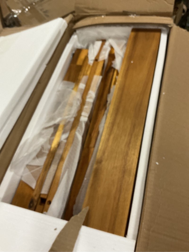 Outdoor Chaise Lounge Chair With 6-Position Adjustable Backrest,Acacia Solid Wood Cushion Color: Cream