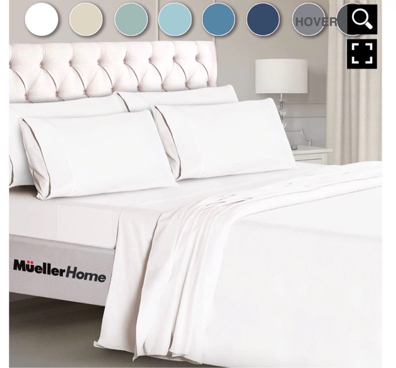 premium hotel collection 6-piece king sheet set – white