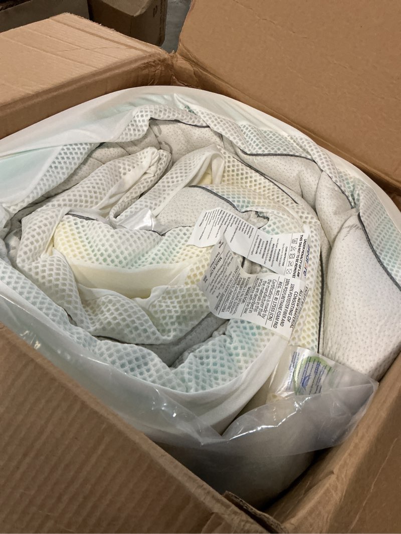 Condition photo showing As Is for BEDLORE Waterproof Mattress Protector, King Size Noiseless Mattress Pad with Deep Pocket 6"-18" Depth, Soft Breathable Bed Mattress Cover Washable for Home, Bedroom, Hotel (White)