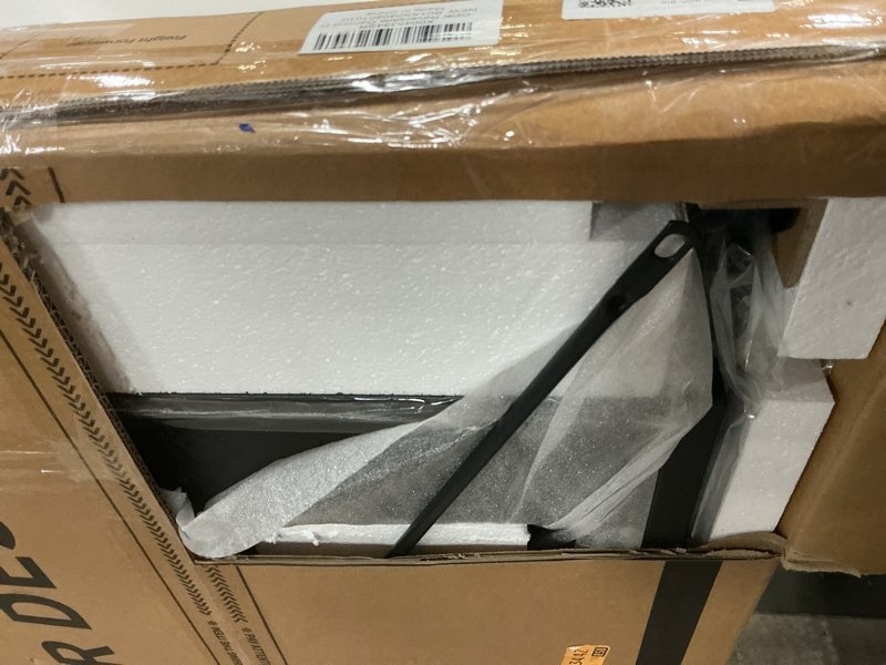 Condition photo showing Good Condition for ODK Reversible Gaming Desk LED Lights, 40 Inch Computer Desk with Storage Shelves & Monitor Stand, Study Table for Home Office, Small Space Bedroom, Carbon Fiber Black 40 Inch Carbon Fiber Black