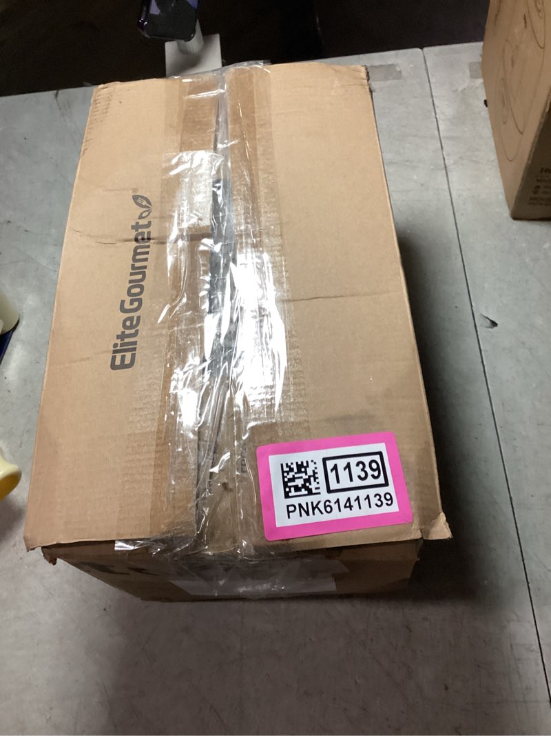 Condition photo showing Good Condition for Elite Gourmet ETO236 Personal Compact 2 Slice Countertop Toaster Oven with 15 Minute Timer & Adjustable Temperature, Bake, Broil, & Toast, Black