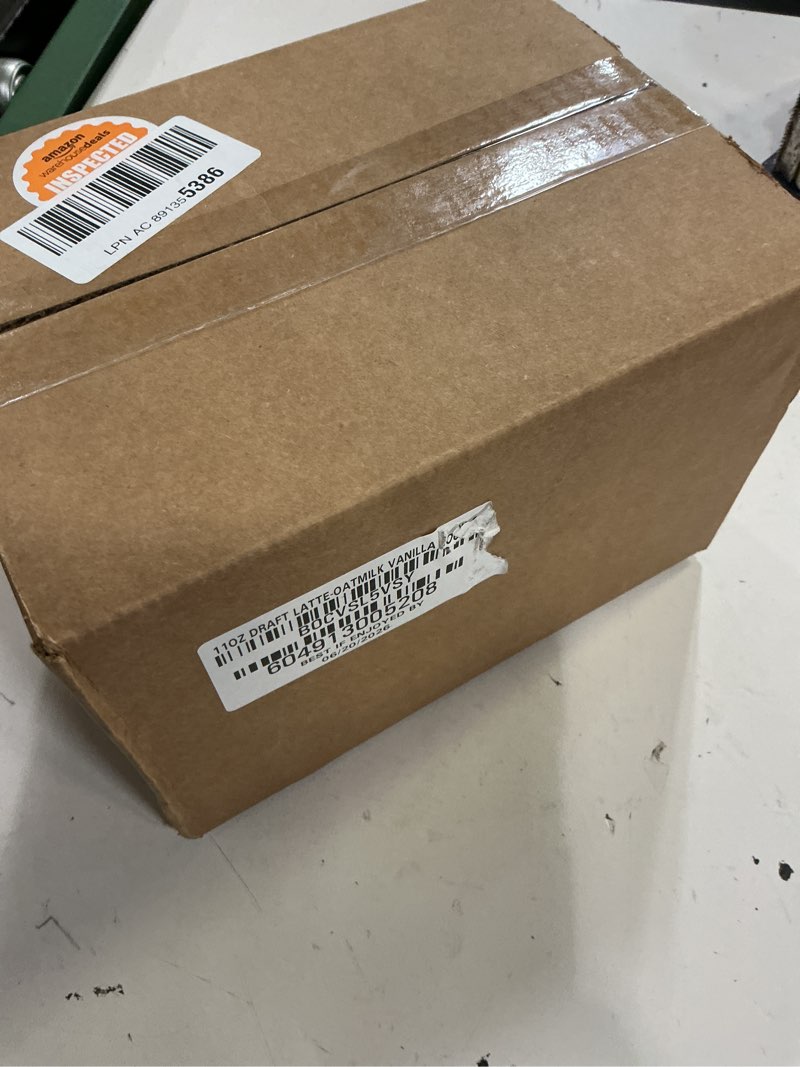 Condition photo showing New/Like New for (best if enjoyed by:06/20/2026)la colombe coffee, oatmilk vanilla latte, 11 fl oz cans (pack of 12), coffeehouse quality cold brew, specialty grade coffee beans, ready-to-drink on-the-go oatmilk vanilla 11 fl oz (pack of 12)