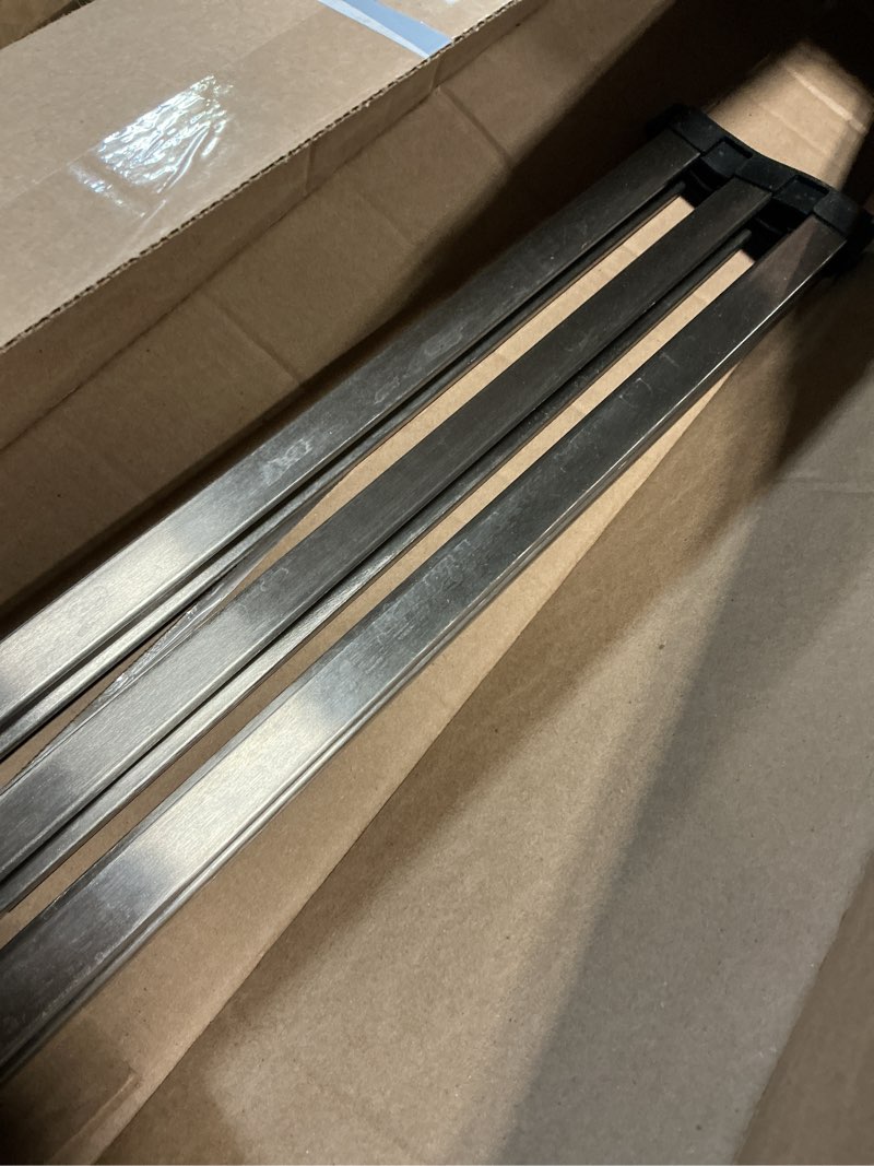 Condition photo showing As Is for roll up dish drying rack, over sink stainless steel rack,foldable kitchen sink mat,kitchen sink drain rack dish storage rack (19.69" h x 12.8" w) 19.69"h x 12.8"w