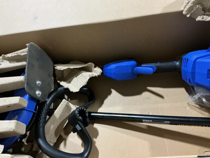 Condition photo showing As Is for kobalt 40-volt 9-in handheld battery lawn edger (battery not included)