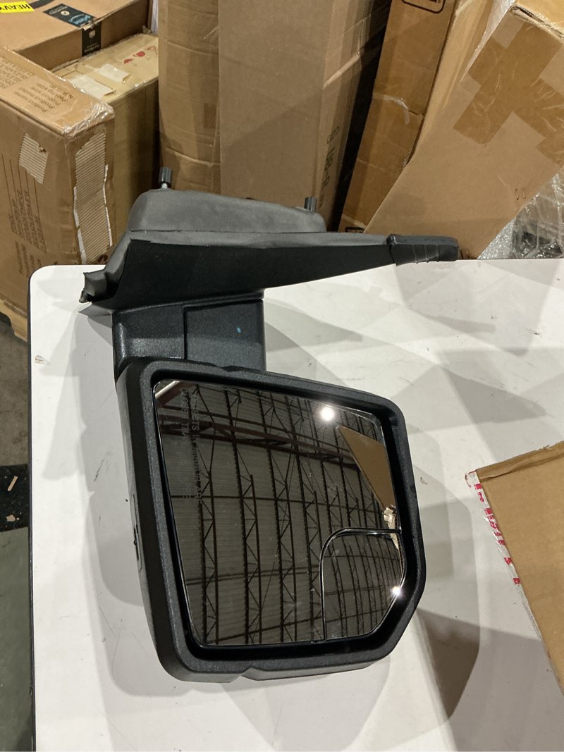 Condition photo showing As Is for priprilod 8 pins rearview mirror passenger right side fit for ford f-150/f150 pickup 2015-2020 electric glass/turn signal lights/with blind spot glass#fl3z17682bb