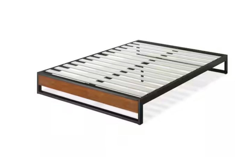 GOOD DESIGN Winner Suzanne Brown King 10 in. Bamboo and Metal Platforma Bed Frame