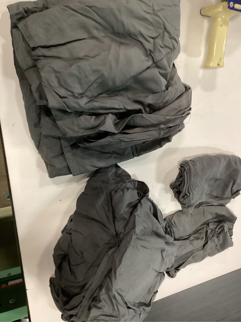 Condition photo showing Good Condition for bamboo sheet set, king, charcoal
