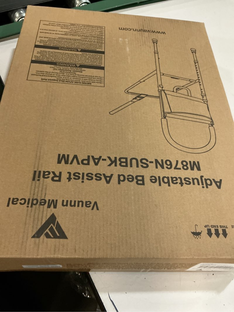 Condition photo showing Good Condition for Vaunn ASTM Safety Approved Bed Rail: Adjustable Safety Assist Rail for Elderly, Adults, Seniors - Guard Rail for Single, Twin, Ful and Queen Beds Black