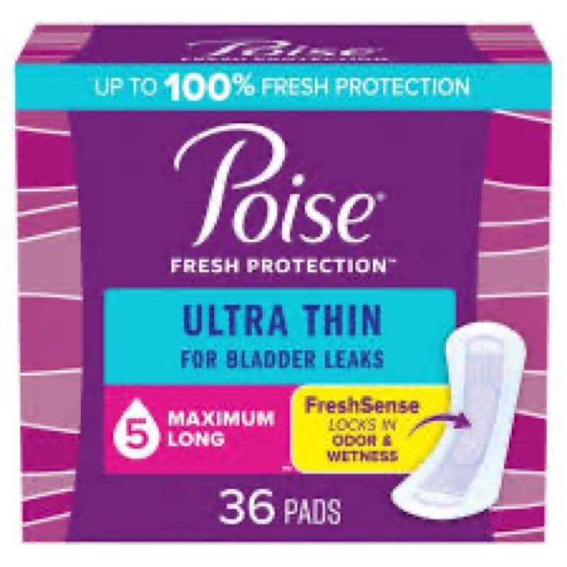 poise fresh protection 36 pads