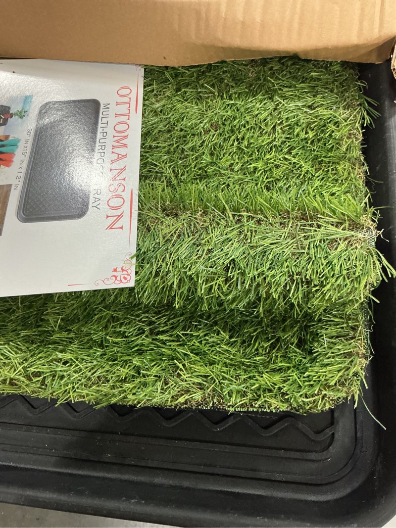 Condition photo showing Good Condition for ottomanson multipurpose all season boot tray mat, reusable pee pad for dogs, 15" x 30" black 1'3" x 2'6" (tray)