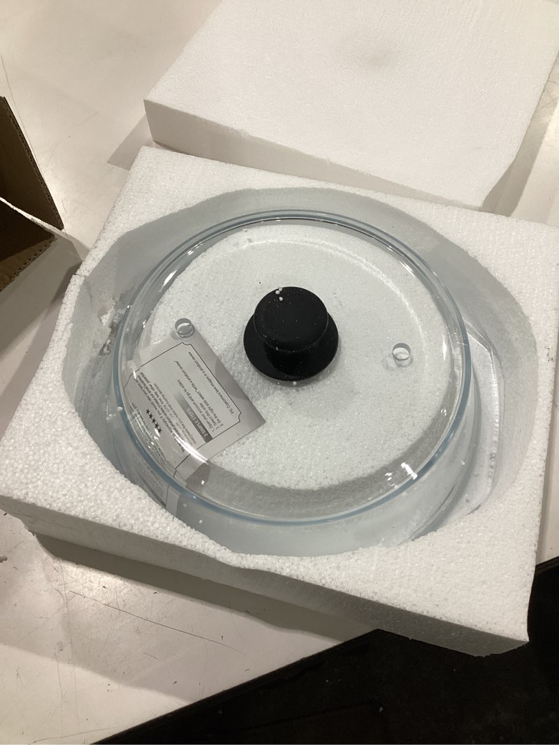 Condition photo showing Good Condition for bezrat microwave tall glass plate cover | splatter guard lid with easy grip silicone handle knob | 100% food grade | bpa free and dishwasher safe | 10 inch (black-)