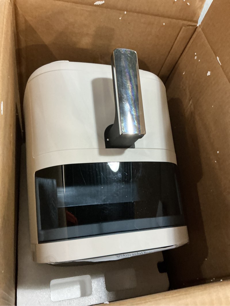 Condition photo showing Good Condition for OLIXIS Air Fryer 6 Quart with Window Square Air Fryer 12-in-1 Air Fry, Roast, Reheat, Dehydrate, Bak
