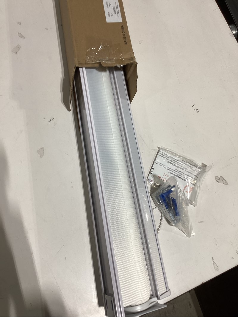 Condition photo showing Good Condition for zebra shades for windows roller blinds windows blinds blackout blinds privacy light filtering shades(maximum height 72inch, white color, width 39 inch) 39"w x 72"h white