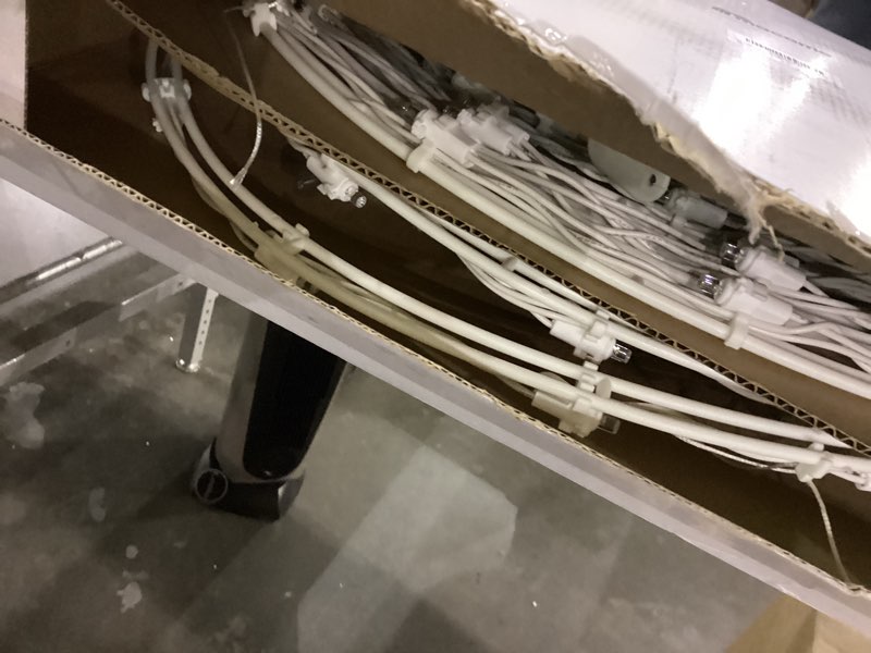 Condition photo showing As Is for Macarrie 2 Pack 6 Ft Spiral Christmas Trees Outdoor Light Up Christmas Tree 125 LEDs Plug in Cone Tree Decoration with Star Topper for Holiday Winter Outside Yard Porch Home(Colorful)