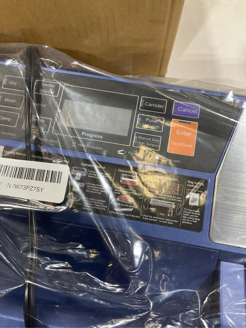 Condition photo showing Good Condition for built-in dishwasher 95kpa vacuum sealer machine, commercial full automatic food sealer, food vacuum 