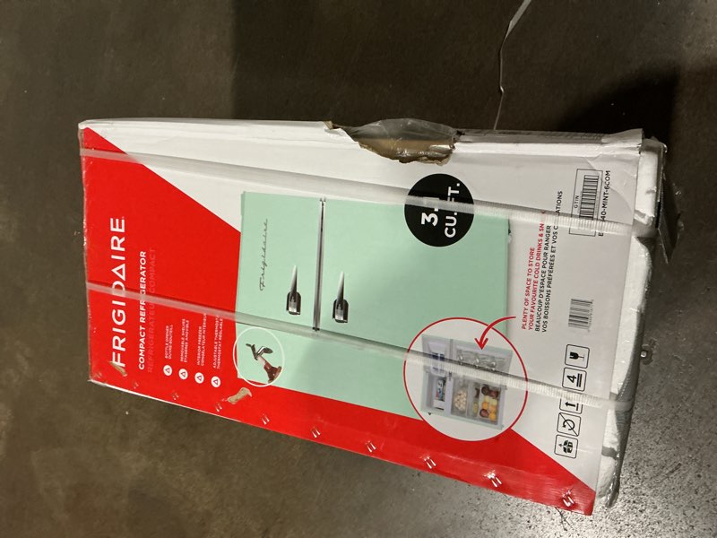 Condition photo showing Good Condition for Frigidaire EFR840 Retro Mini Fridge with Freezer & Side Bottle Opener - Small 2 Door Refrigerator for Office Bar or College Dorm Room - 3.2 Cu Ft, Mint