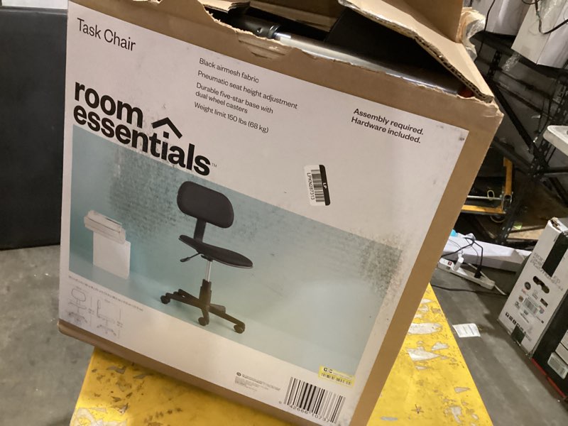 Condition photo showing As Is for task chair black - room essentials™