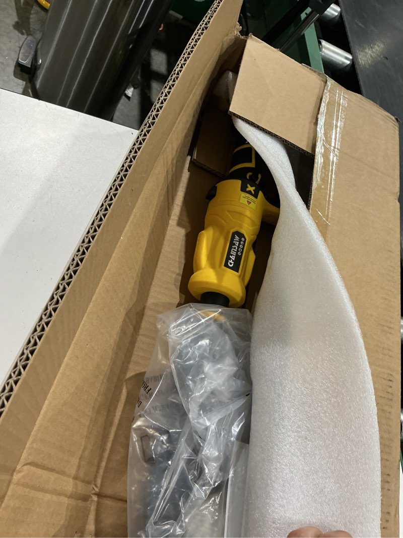 Condition photo showing As Is for 2-in-1 cordless pole saw, 8 inch brushless pole chainsaws compatibility with dewalt 20v max battery(no battery), 8 lb lightweight, auto oiling, 14.8 ft max extension pole saws for tree trimming
