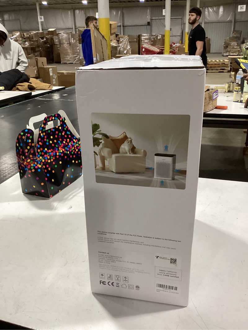 Condition photo showing New/Like New for Similar ro T356 New White Air Purifier for Home Large Room Bedroom Up to 1937 Ft² in 1 Hr With Double-sided Air Inlet, Air Quality and Light Sensors, HEPA Sleep Mode for Allergies, Dust, Smoke, Pet Hair