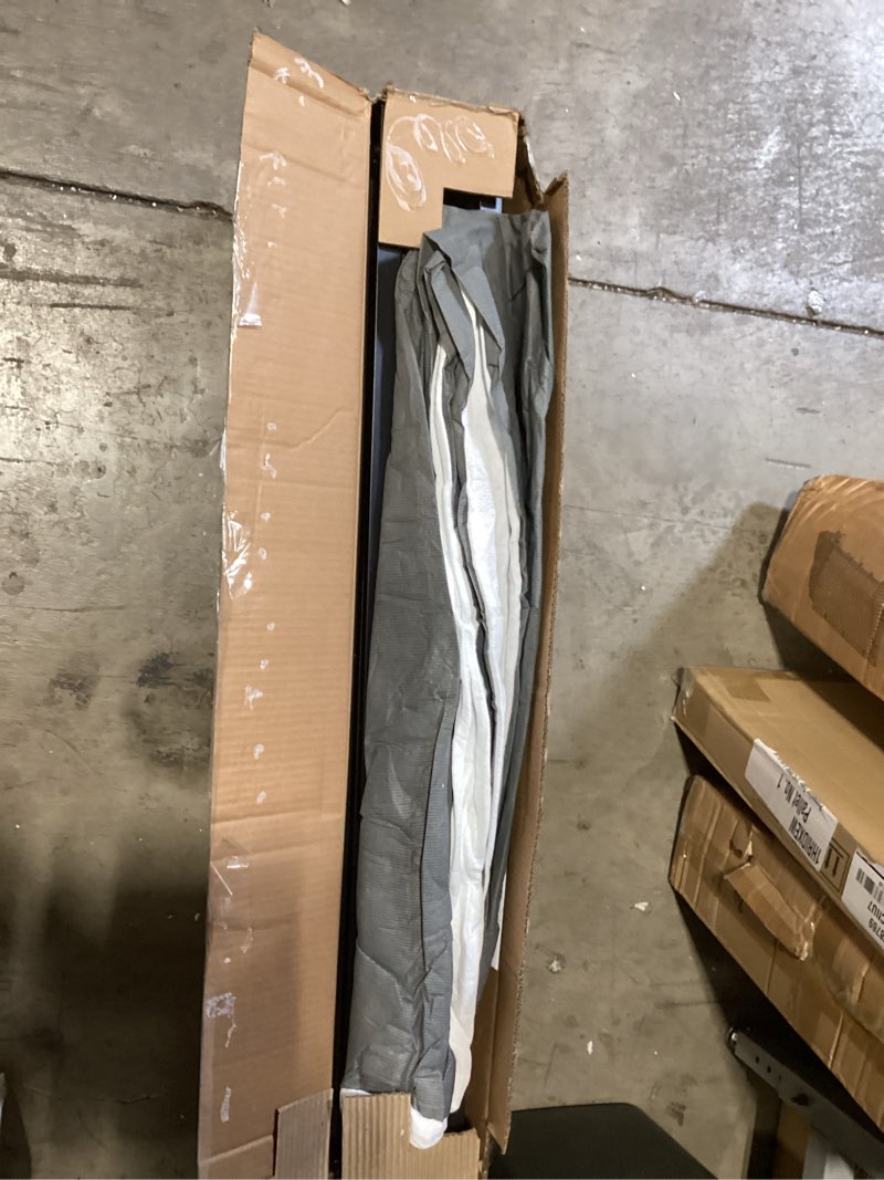Condition photo showing As Is for qingzhou 5 inch box spring full size bed, heavy duty 3000 lbs metal bed base with easy clean fabric cover easy assembly mattress foundation 5 inch high full