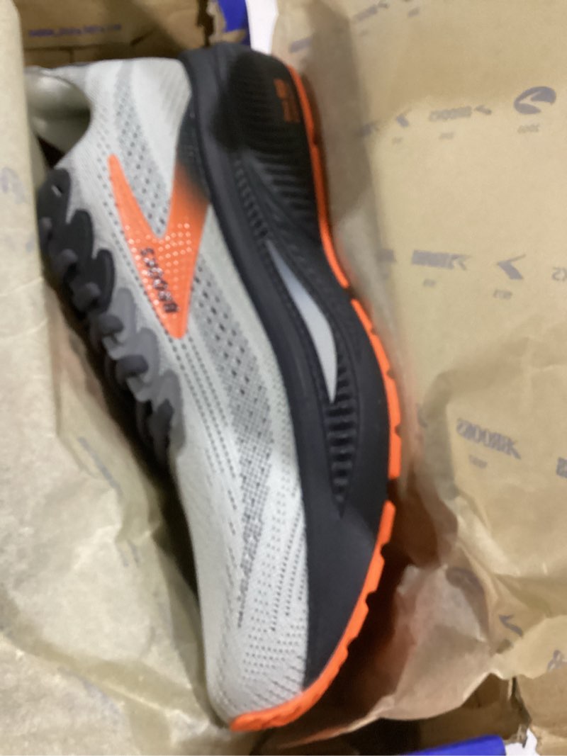 Condition photo showing Good Condition for Brooks Men’s Ghost 17 Neutral Running Shoe 9 Oyster Mushroom/Orange/Ebony