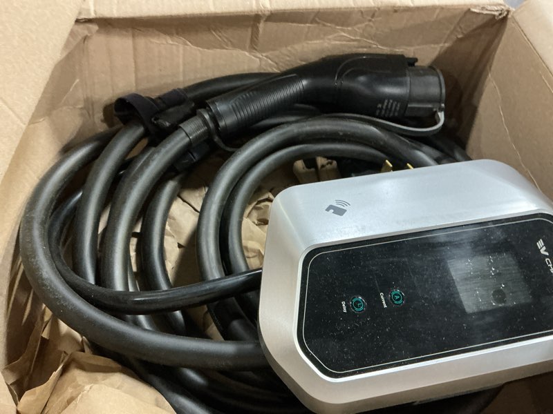 Condition photo showing As Is for Level 2 EV Charger 48 Amp ev Chargers for Home Level 2 NEMA 14-50 Plug,Use Swipe Card or APP to Start, Electric car Charger,25Ft Cable 240v Level 2 Charger SAE j1772 Charger