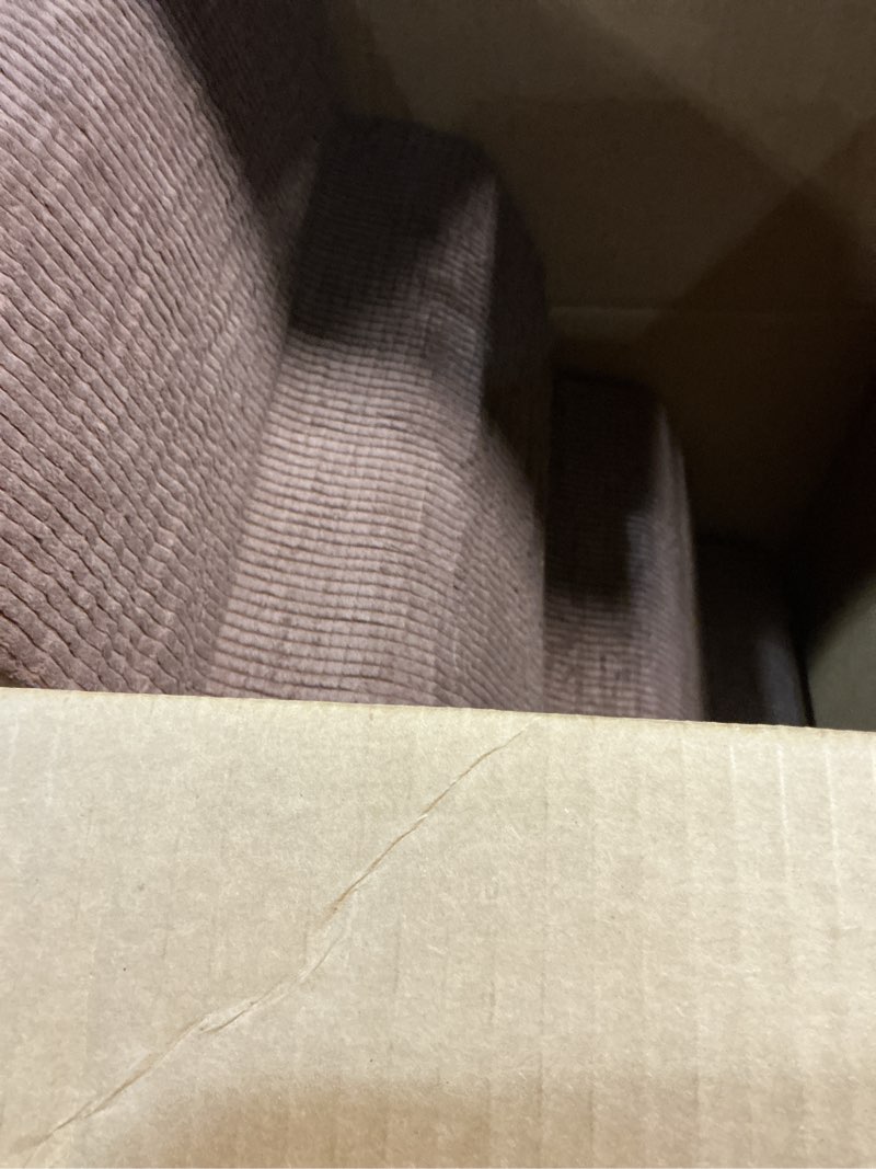 Condition photo showing As Is for Dogs Steps for Bed, Dog Stairs for Small Dogs, 4-Step Dog Ramp for Bed, Couch, Sofa, and Chairs, Non-Slip Bottom Design, Cat Scratching, High Density Foam Portable Pet Step, Indoor, Coffee Fleece Coffee 4 Steps