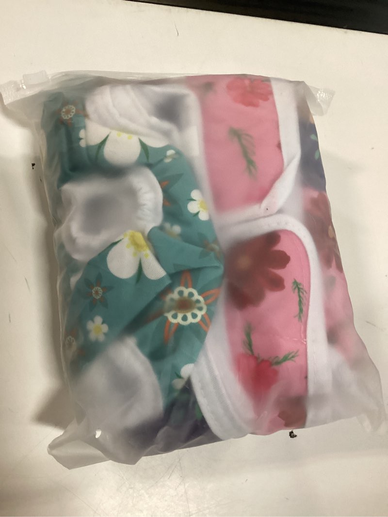 Condition photo showing New/Like New for pet soft washable female diapers (3 pack) female dog diapers, comfort reusable doggy diaper for girl dog in period heat (cute flower, m) cute flowers medium:14''-19''