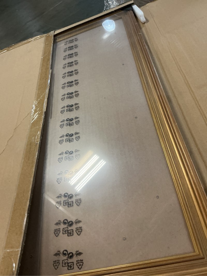 Condition photo showing Good Condition for 20x30 frame, transitional modern design picture frames, 20 by 30 rustic poster frame for home decor, gold vintage photo frames, horizontal or vertical display, choose size & color gold 20x30in