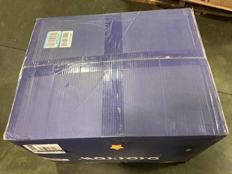 Condition photo showing New/Like New for MAXYOYO Bean Bag Chair for Adults, Upholstered Floor Sofa with Armrests, Loveseat Boneless Couch with Tufted Cushion & Backrest, Sofa in A Box, Large Bean Bag Couch for Bedroom Living Room, Black Loveseat Corded Black