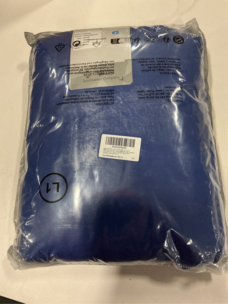 Condition photo showing New/Like New for GEMYSE Men's Ski Jacket Winter Coats Waterproof Snow Jacket Warm Parka Hooded Raincoats with Multi-Pockets Medium Navy and Mazarine Blue