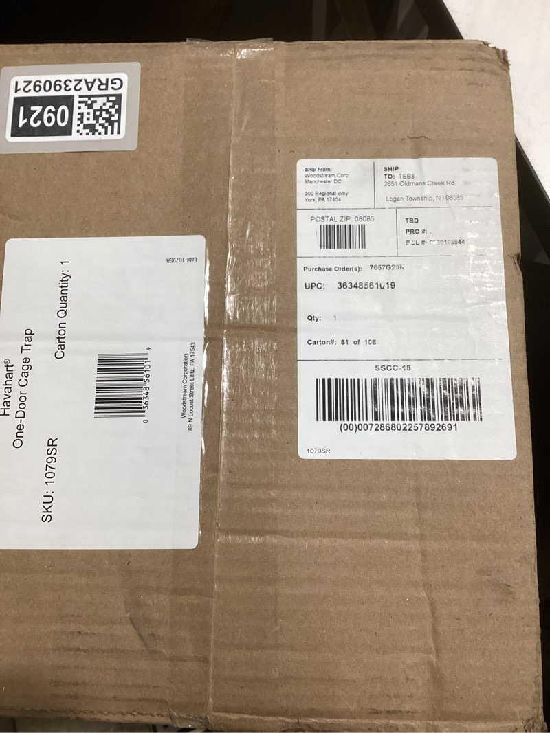 HAVAHART 1079SR Large 1-Door Humane Catch and Release Live Animal Trap Cage - Live Raccoon Trap, for