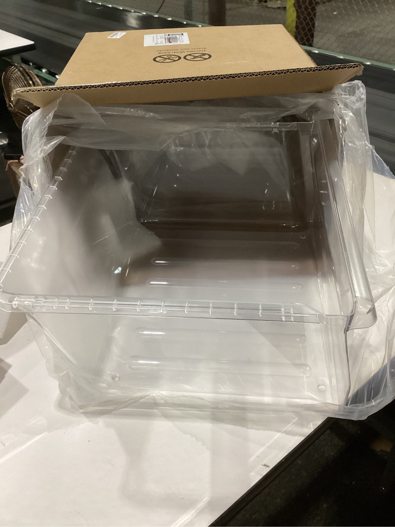 Condition photo showing Good Condition for upgraded da97-08693b refrigerator crisper drawer compatible with samsung refrigerator drawer replacement bin rs25j500dsr rs261mdrs rs25h5000sr rs25j500dsg samsung fridge drawers replacement part upper