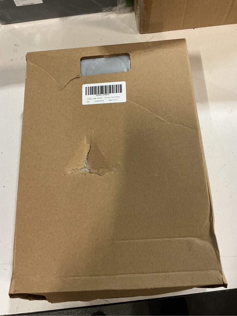 Condition photo showing New/Like New for Ceneda Tote Bag for Women With 40oz Cup Holder, Puffer Work Laptop Tote Bag With Zipper for Travel, Teacher, Nurse Dusty Blue