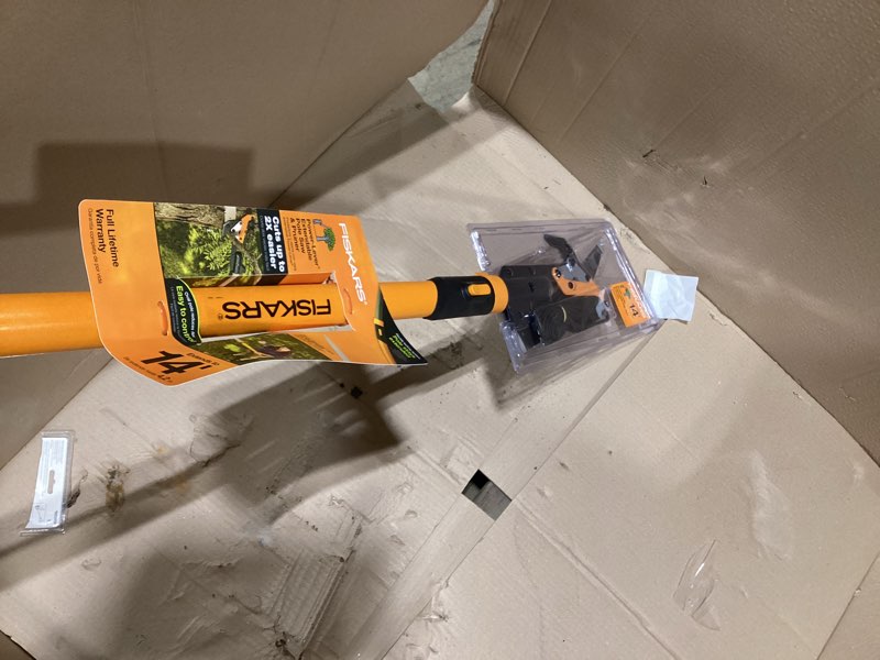 Condition photo showing Good Condition for fiskars power-lever 14-ft fiberglass pole pruner