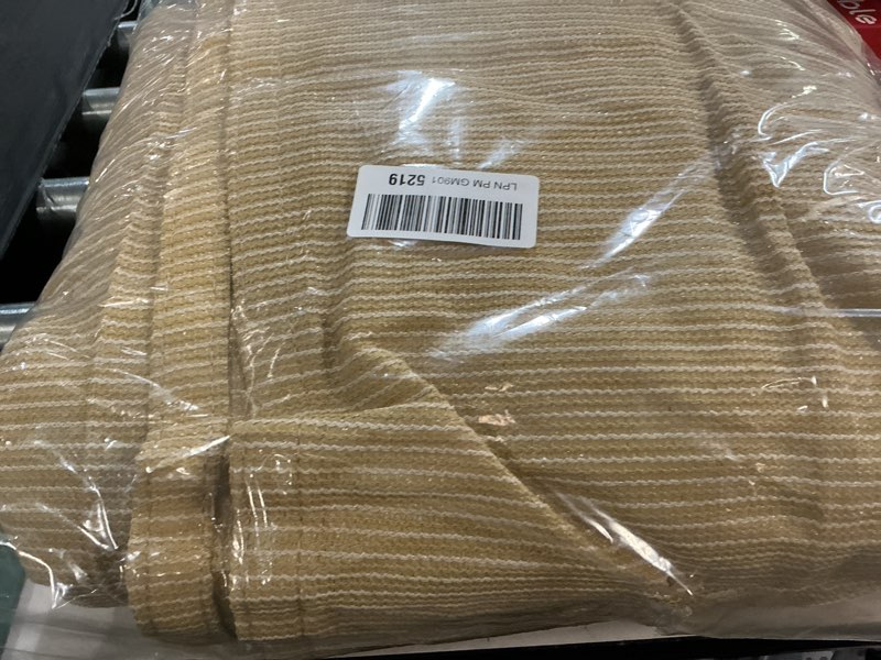 Condition photo showing Good Condition for shademart 12' x 18' beige sun shade sail upf50 rectangle canopy fabric cloth screen smtapr1218, water and air permeable & uv resistant, heavy duty, carport patio outdoor - (we customize size)