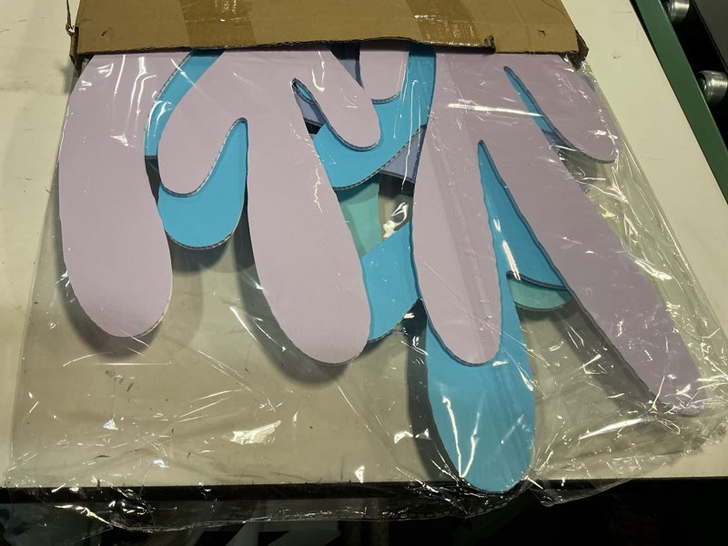 Condition photo showing New/Like New for Yousoontic 4 Pcs Large Mermaid Birthday Party Decorations Under The Sea Baby Shower Cutout Sea Corals Stand up Cardboard Prop Photo Booth Entrance Decor for Birthday Baby Shower Wedding Party(Classic)