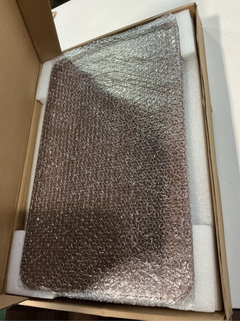 Condition photo showing New/Like New for Portable Laptop Floor Stand, Bedside/Sofa Table with Height Adjustable 18''~48'', Sleek Wooden Lectern Standing Desk Mobile Podium for Home, Office, School, Black