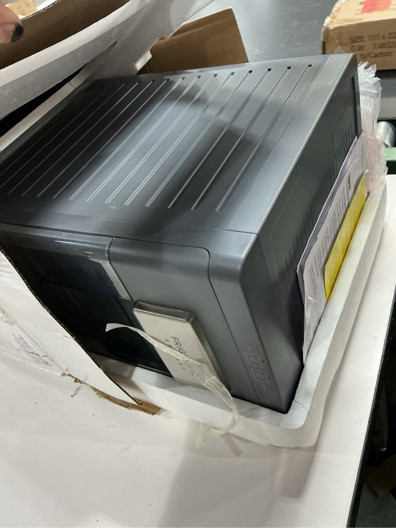 Condition photo showing As Is for Frigidaire Gallery, 33 Lbs. Countertop Ice Maker, Nugget Shaped Ice, Stainless Steel Trim (Black)