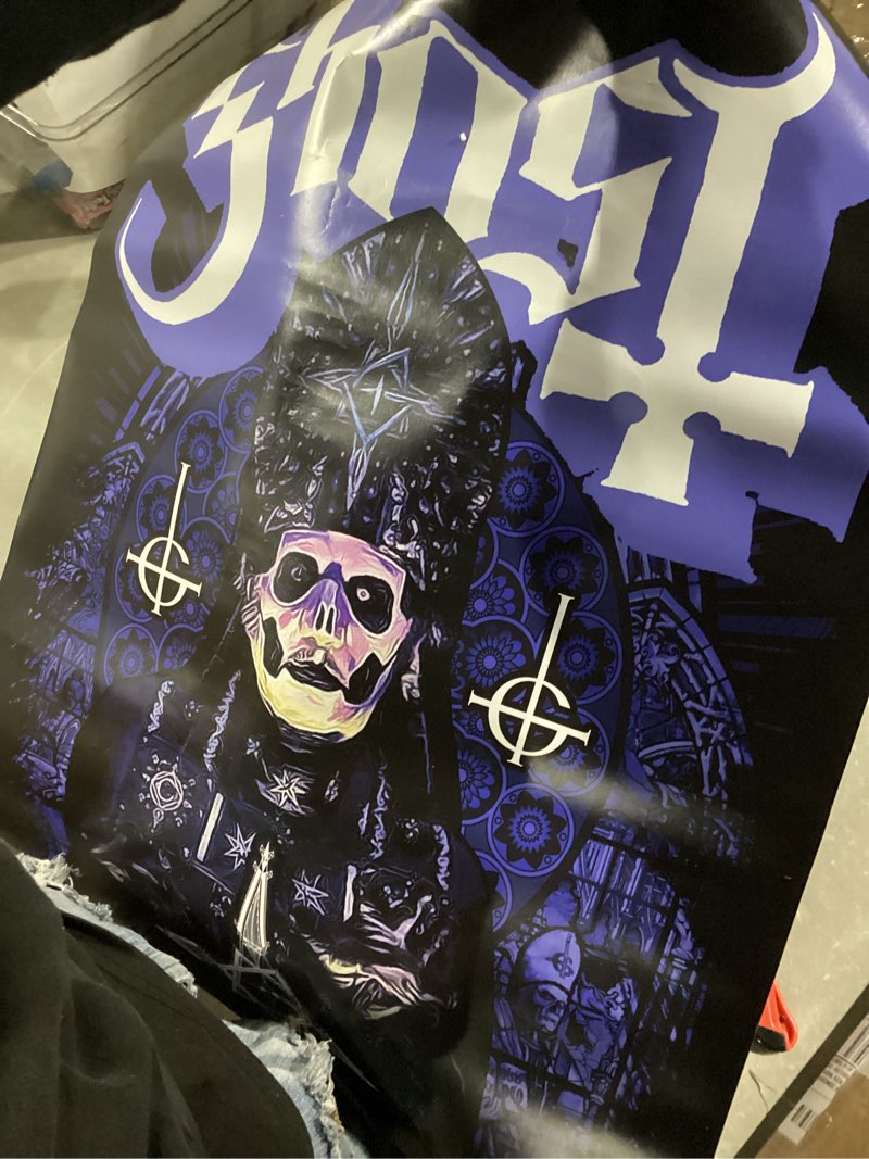 Condition photo showing Good Condition for Trends International Ghost - Stained Glass Wall Poster, 34L x 22.4W, Premium Unframed Version Premium Unframed Version 34"L x 22.4"W