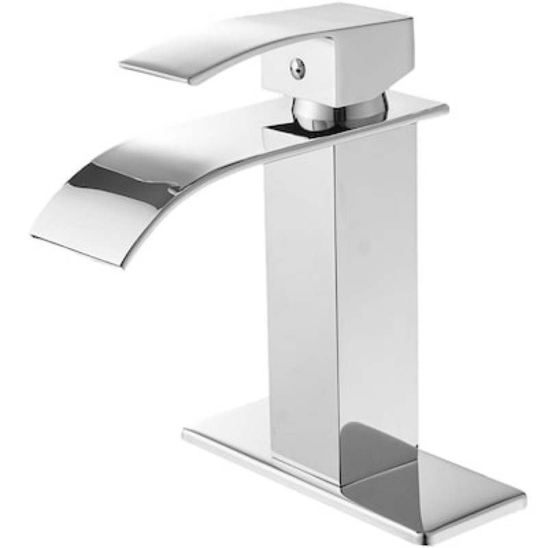 (Similar design)BWE Polished Chrome Single hole 1-handle WaterSense Waterfall Commercial/Residential