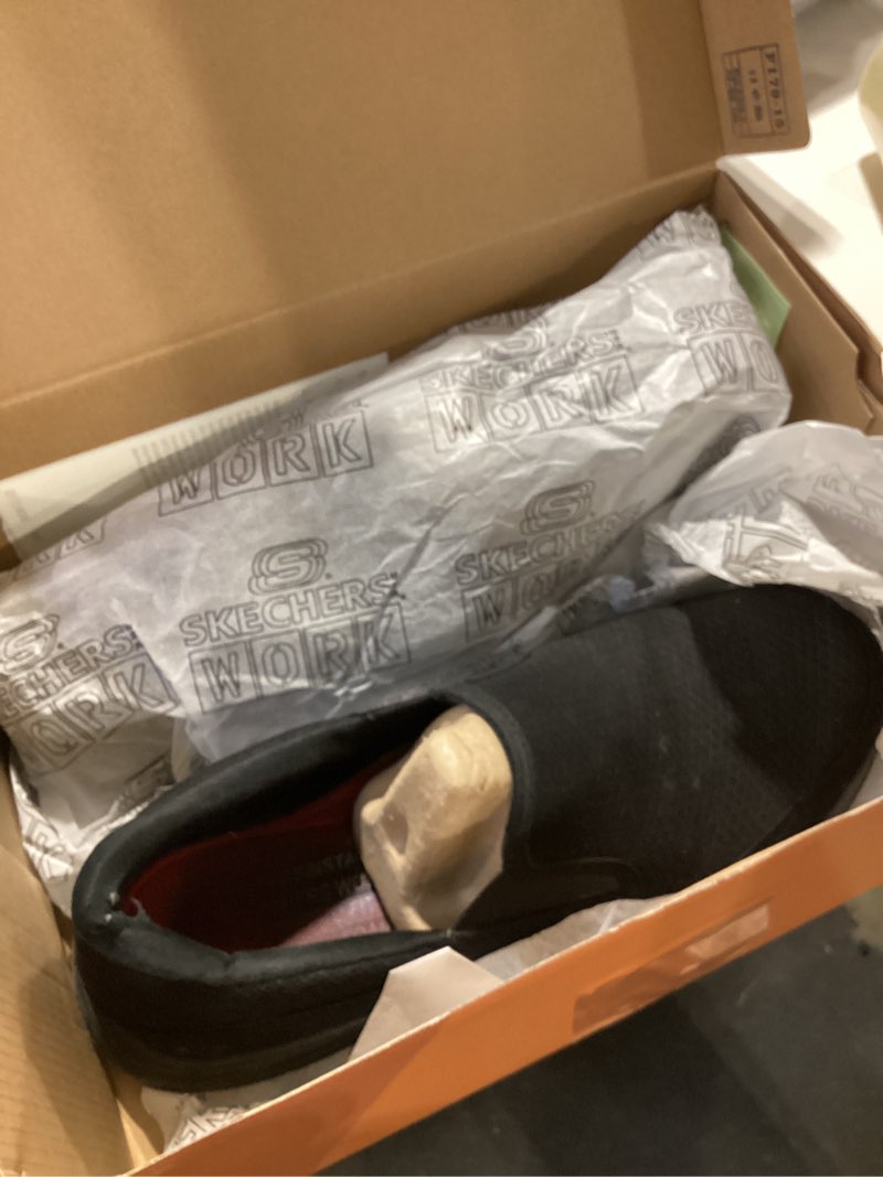 Condition photo showing As Is for Skechers Mens Squad Chaos Sr Urgran 12 Black