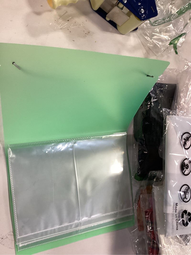 Condition photo showing Good Condition for 20 Pages / 80 Pockets Stamps and Dies Storage Album Book Organizer Folder Plastic Large Sticker Photo Storage Bags for Cutting Dies Stencil Stamp Crafts DIY Scrapbooking 7x5.1inch/Pocket (Green) (similar item)