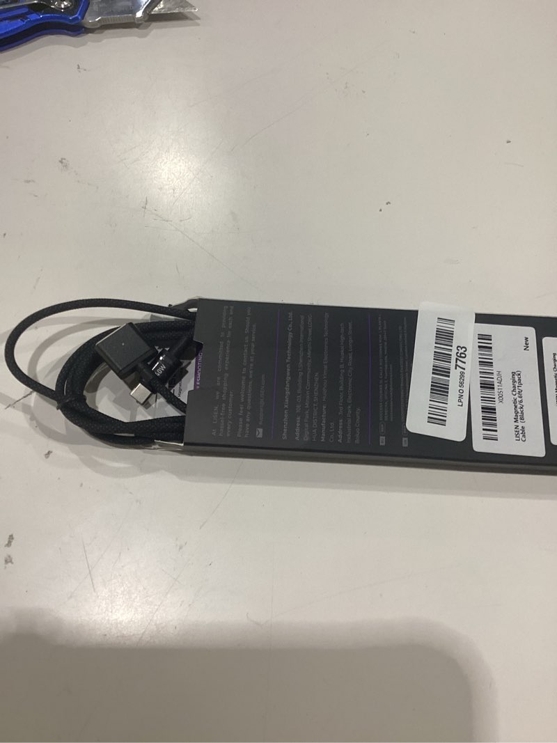 Condition photo showing New/Like New for lisen magnetic usb c cable 240w fast charging cable silicone soft durable | 2 pack, grey, 5ft | usb c cable for iphone 17 16/15 series, samsung galaxy s25/s24, macbook pro/air, ipad pro/air/mini 5+5ft grey
