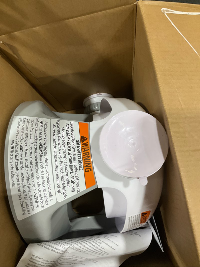 Condition photo showing As Is for summer infant my bath seat - gray