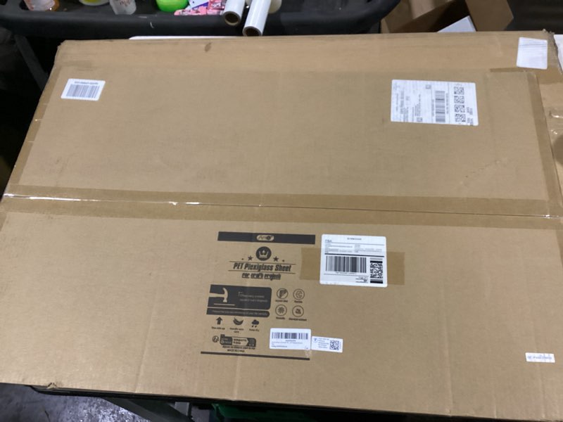 Condition photo showing New/Like New for Art3d 5-Pack of 24×36" PET/Plexiglass Sheets, Transparent Clear Flexible Plastic Sheet Panels for Craft, Picture Frames, Sign Blank, DIY Display Project 24" x 36", 1mm Thick 5